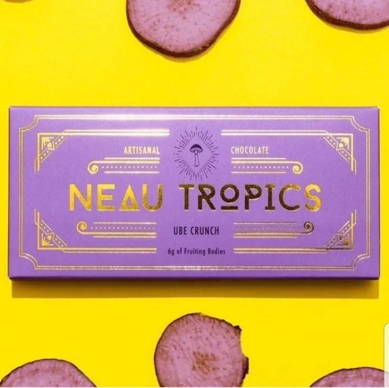 Neautropics Ube Crunch Bar Mushroom Chocolate Bar