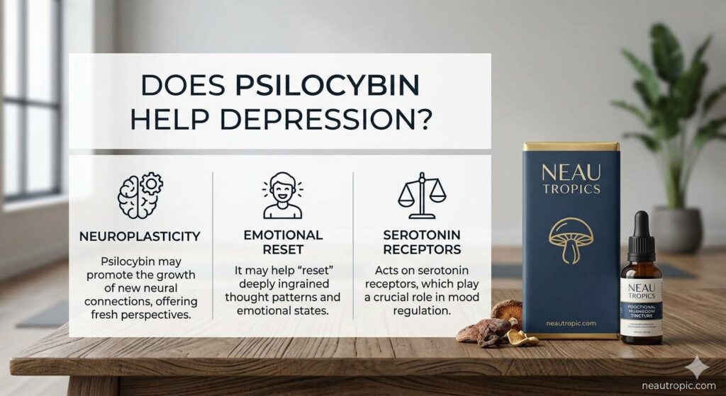 does psilocybin help depression