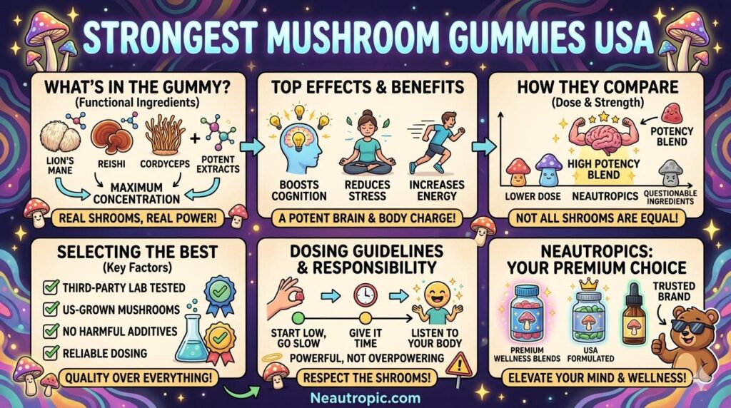 strongest mushroom gummies USA