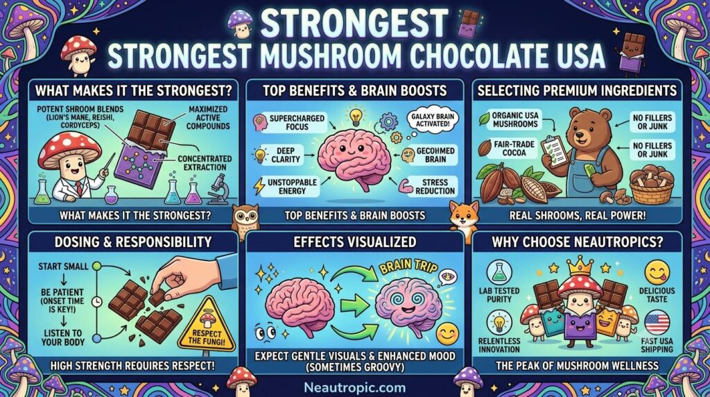 strongest mushroom chocolate USA