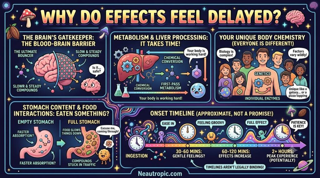 why do effects feel delayed